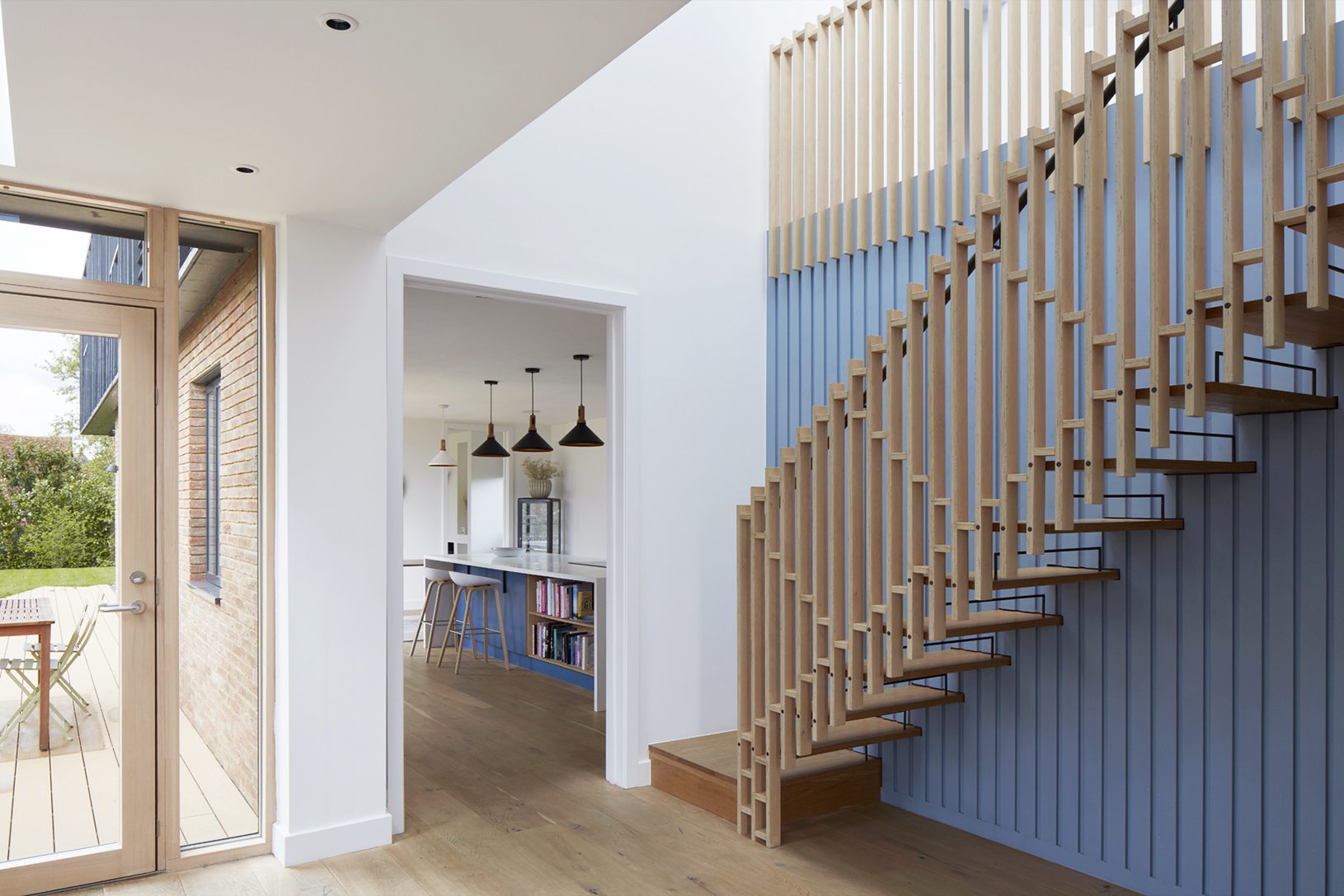 Plywood staircase