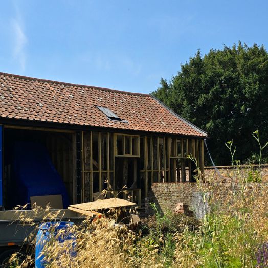 On site: Suffolk barn conversion progress
